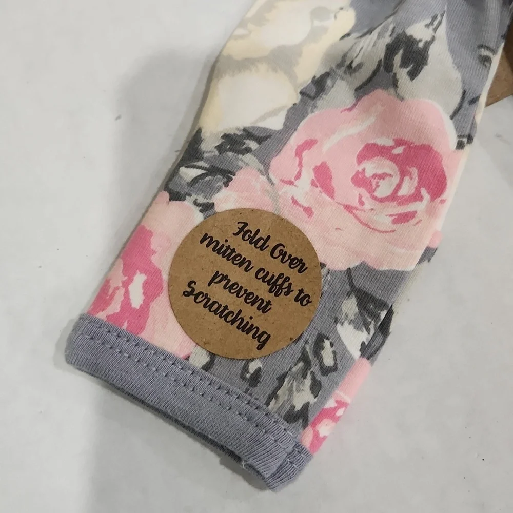 New Baby Girl Gown & Headband Set
